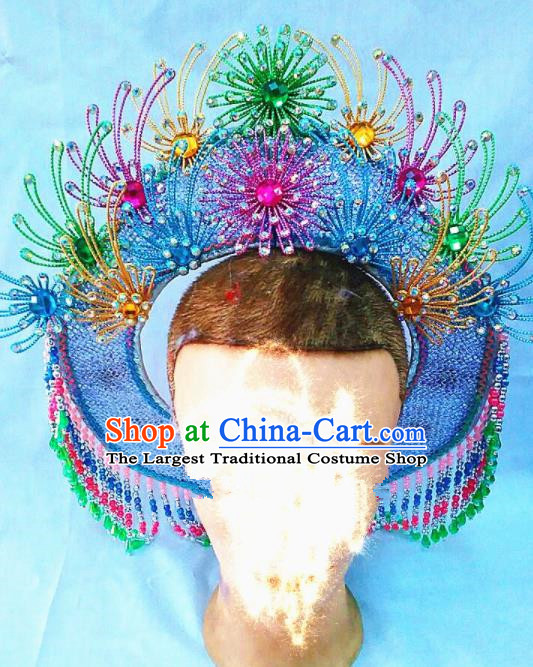 Chinese Traditional Beijing Opera Fisher Maiden Hat Hair Accessories for Adults