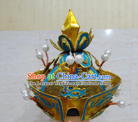 Chinese Traditional Beijing Opera Royal Highness Hat Ancient Prince Helmet Headwear for Adults