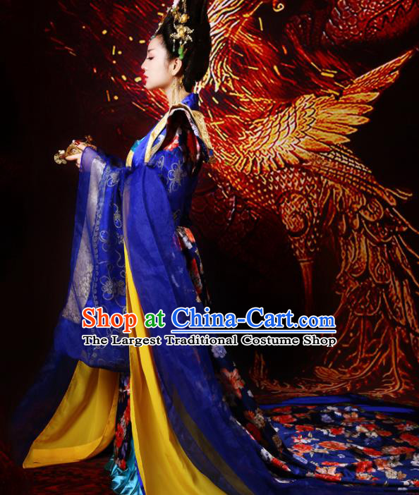 Chinese Ancient Tang Dynasty Palace Historical Costumes Traditional Imperial Concubine Hanfu Dress for Women