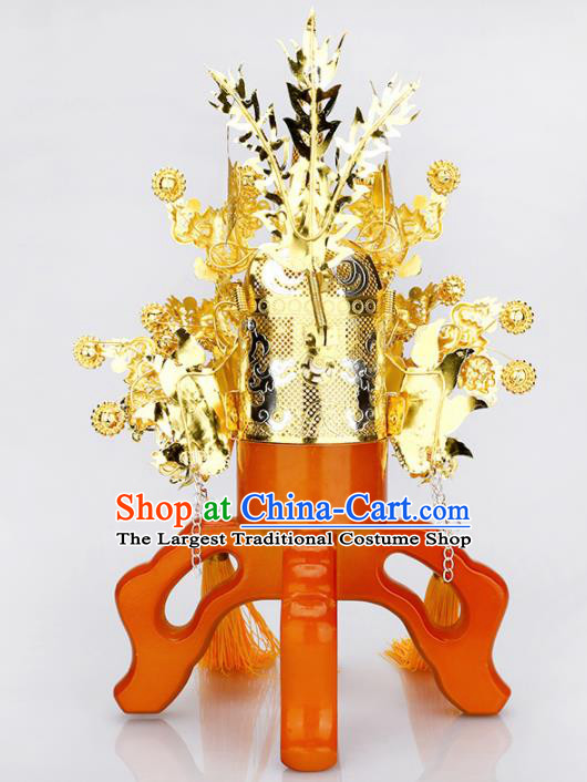 Chinese Traditional Religious Hair Accessories Taoism Feng Shui Emperor Heavenly Hat