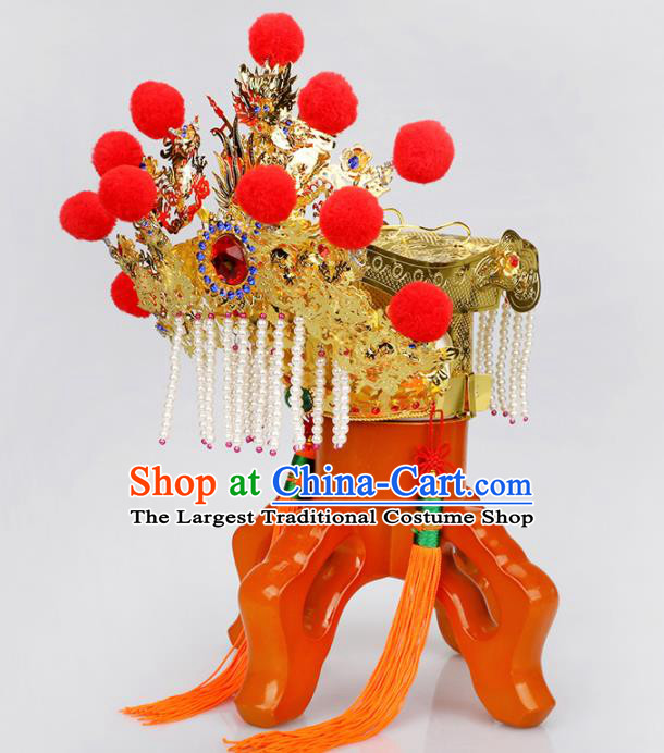 Chinese Traditional Religious Hair Accessories Taoism Feng Shui Crown God Hat