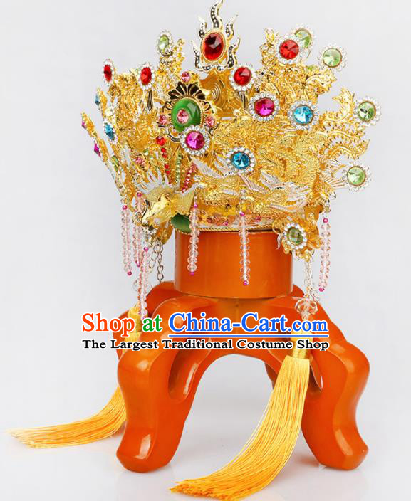Chinese Traditional Religious Hair Accessories Taoism Phoenix Coronet Feng Shui God Hat
