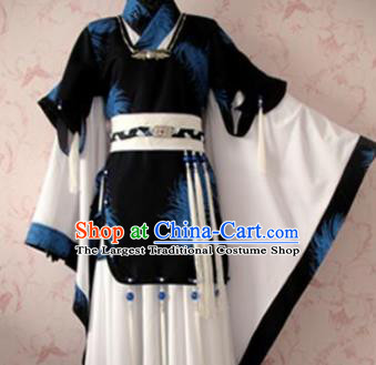 Chinese Ancient General Nobility Childe Costume Traditional Cosplay Swordsman Clothing for Men