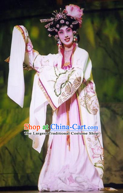 Traditional Chinese Beijing Opera Diva Embroidered Dress Ancient Princess Historical Costume