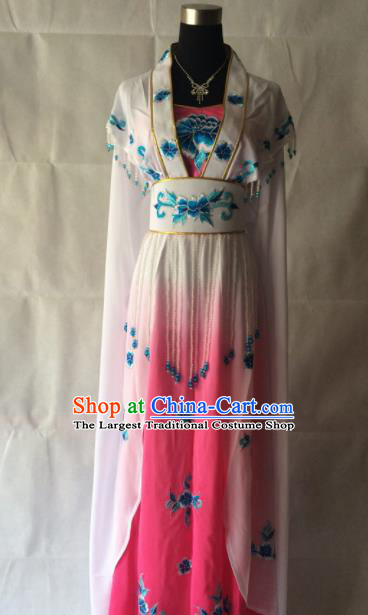 Traditional Chinese Beijing Opera Princess Costume Ancient Peri Pink Dress for Women