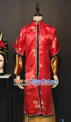 Traditional Chinese Ancient Drama A Dream in Red Mansions Nobility Lady Wang Xifeng Red Costume for Women