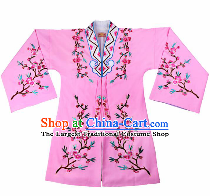 Professional Chinese Traditional Beijing Opera Actress Costume Pink Cloak for Adults