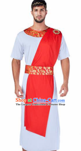 Traditional Greece Prince Costume Ancient Greek Warrior Clothing for Men