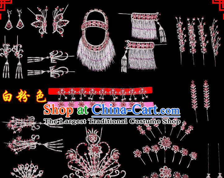 Chinese Beijing Opera Diva Hair Accessories Ancient Princess Hairpins Complete Set for Women