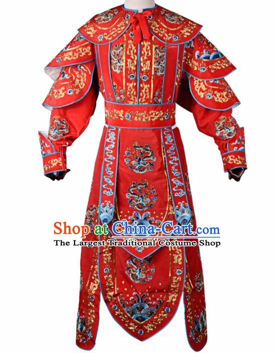 Professional Chinese Beijing Opera Takefu Costume Traditional Peking Opera Red Clothing for Adults