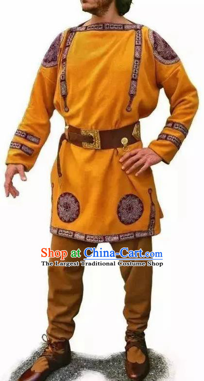 Traditional Greek Male Costume Ancient Greek Warrior Clothing Huntsman Himation for Men