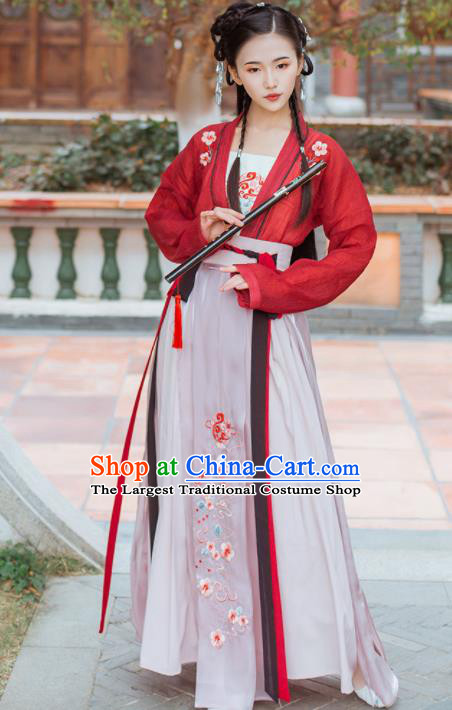 Chinese Traditional Ming Dynasty Female Knight Historical Costume Ancient Swordswoman Hanfu Dress for Women
