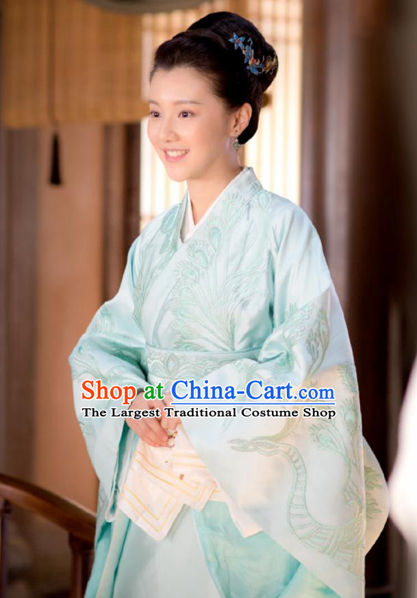 The Story Of MingLan Chinese Ancient Song Dynasty Marquise Embroidered Historical Costume for Women