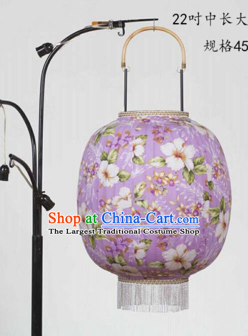 Chinese Traditional New Year Hanging Lantern Handmade Purple Palace Lanterns