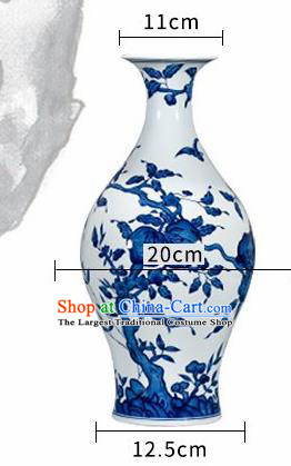 Chinese Jingdezhen Ceramic Craft Hand Painting Flowers Vase Enamel Handicraft Traditional Porcelain Vase