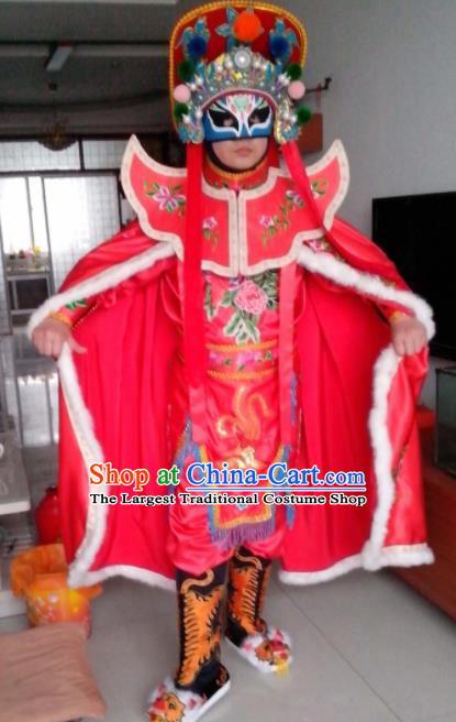 Chinese Beijing Opera Pink Clothing Traditional Sichuan Opera Face Changing Costume for Adults
