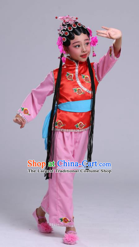 Chinese Traditional Beijing Opera Costume Peking Opera Diva Clothing for Kids