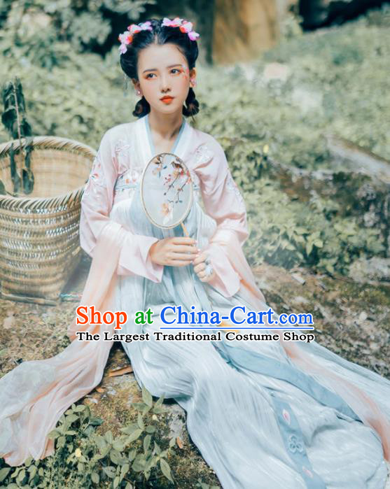 Chinese Traditional Tang Dynasty Nobility Lady Hanfu Dress Ancient Palace Princess Costume for Women