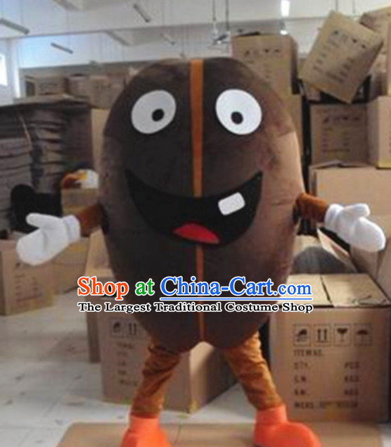 Custom Made Mascot Walking Coffee Beans