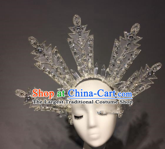 Top Grade Halloween Stage Performance Crystal Hair Accessories Brazilian Carnival Headwear for Women
