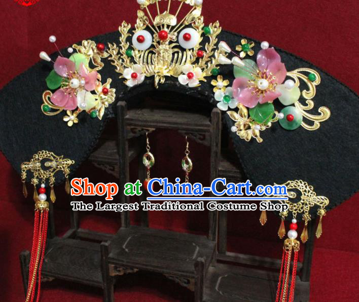 Chinese Ancient Imperial Consort Headwear Traditional Qing Dynasty Manchu Queen Hair Accessories for Women