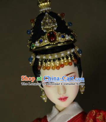 Chinese Ancient Ming Dynasty Empress Phoenix Coronet Headwear Hairpins Traditional Palace Hair Accessories for Women