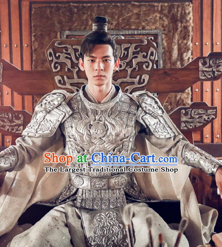 Chinese Ancient Drama General Body Armour Traditional Northern and Southern Dynasties Historical Costume for Men