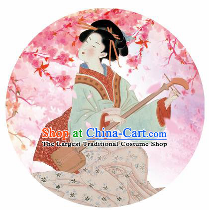 Handmade Japanese Geisha Courtesan Pink Oiled Paper Umbrellas Chinese Traditional Ancient Princess Umbrella