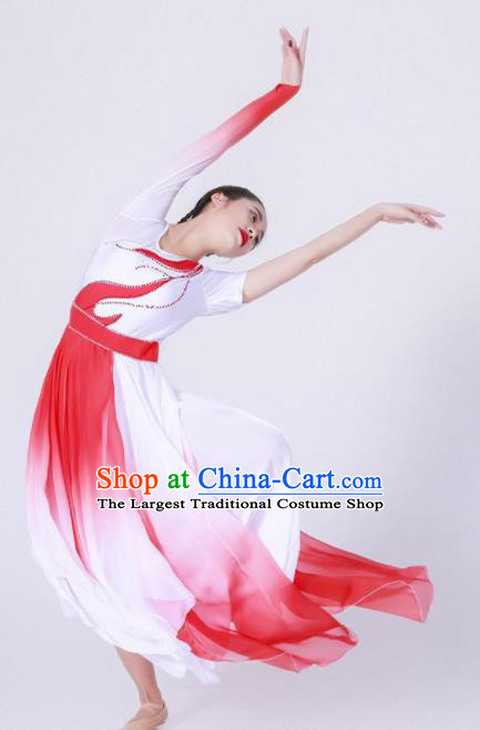 Chinese Modern Dance Stage Costume Traditional Spring Festival Gala Opening Dance Dress for Women