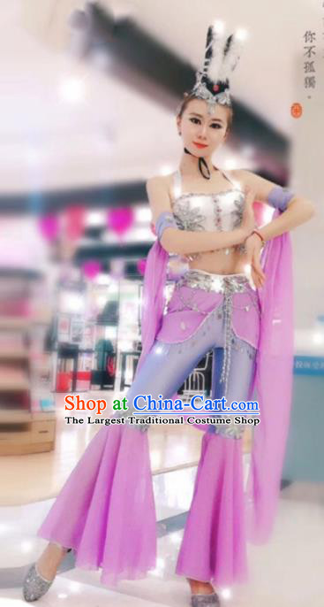 Chinese Traditional Classical Dance Hanfu Dress Dunhuang Flying Apsaras Stage Performance Costume for Women