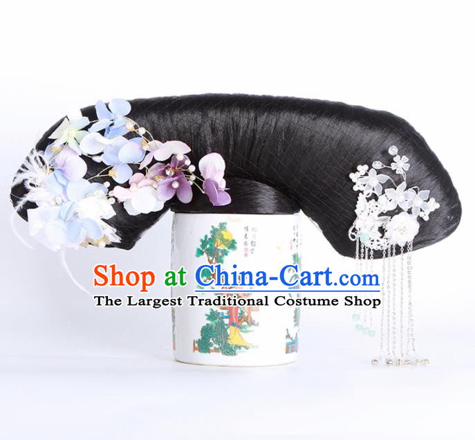 Traditional Chinese Handmade Hairpins Ancient Qing Dynasty Princess Hair Accessories for Women