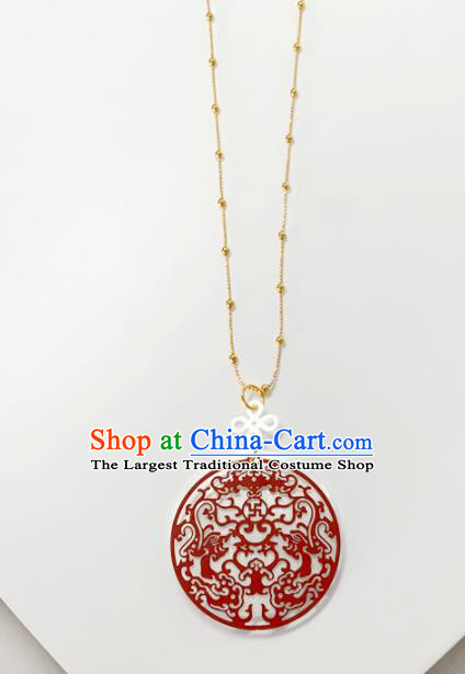 Chinese Handmade Stage Show Shell Necklace Accessories Wedding Catwalks Necklet Headdress for Women