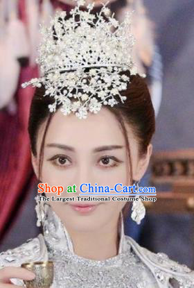 Handmade Chinese Royal Crown Traditional Hanfu Hairpins Ancient Tang Dynasty Princess Hair Accessories for Women