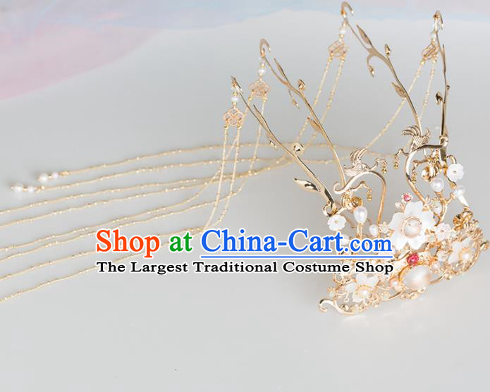 Chinese Handmade Phoenix Coronet Hairpins Ancient Princess Hair Accessories Headwear for Women