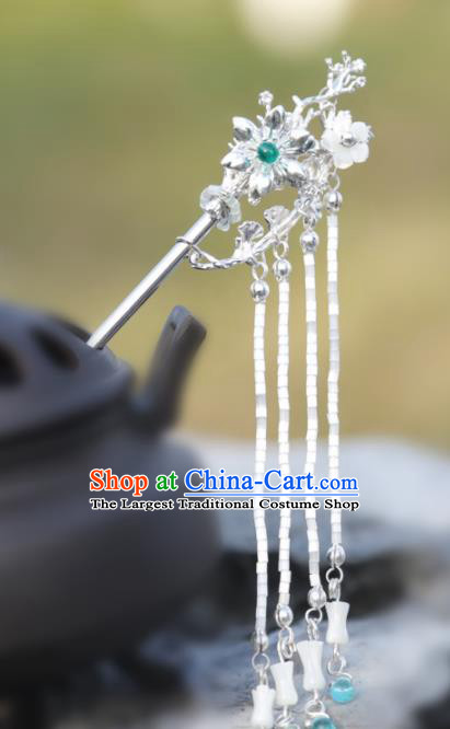 Chinese Handmade Hanfu Beads Tassel Hair Clip Hairpins Ancient Palace Princess Hair Accessories Headwear for Women