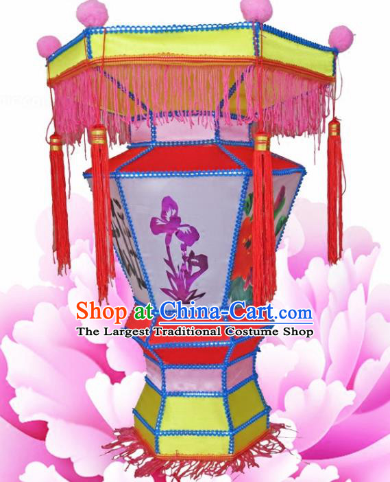 Handmade Chinese Painting Palace Lanterns Traditional Lantern Ancient Ceiling Lamp
