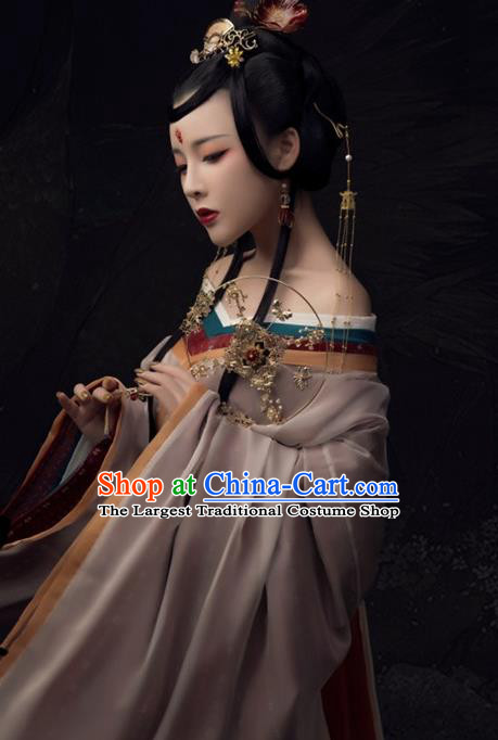 Chinese Ancient Imperial Concubine Hanfu Dress Traditional Tang Dynasty Imperial Consort Historical Costume for Women