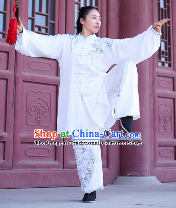 Traditional Chinese Martial Arts Costume Professional Tai Chi Competition Kung Fu Embroidered Uniform for Men