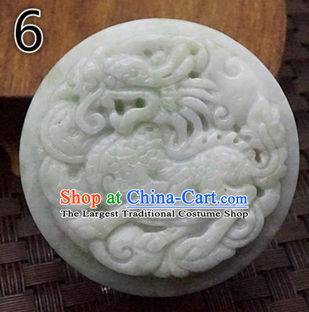 Chinese Handmade Jewelry Accessories Carving Kylin Jade Pendant Ancient Traditional Jade Craft Decoration