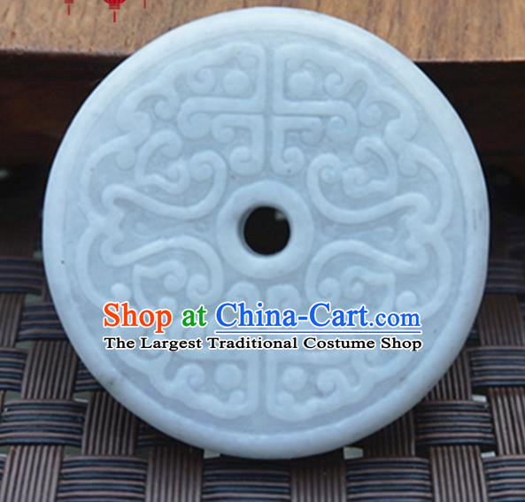 Chinese Ancient Wedding Accessories Carving Jade Pendant Traditional Handmade Jade Craft Jewelry Decoration