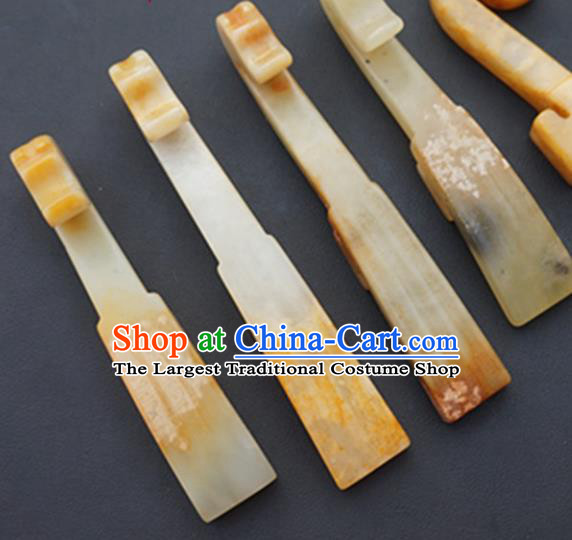 Chinese Handmade Jade Craft Carving Waist Accessories Jade Belt Hook Pendant Jewelry Decoration
