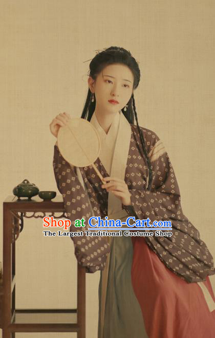 Chinese Ancient Drama Jin Dynasty Palace Princess Hanfu Dress Traditional Court Lady Historical Costume for Women