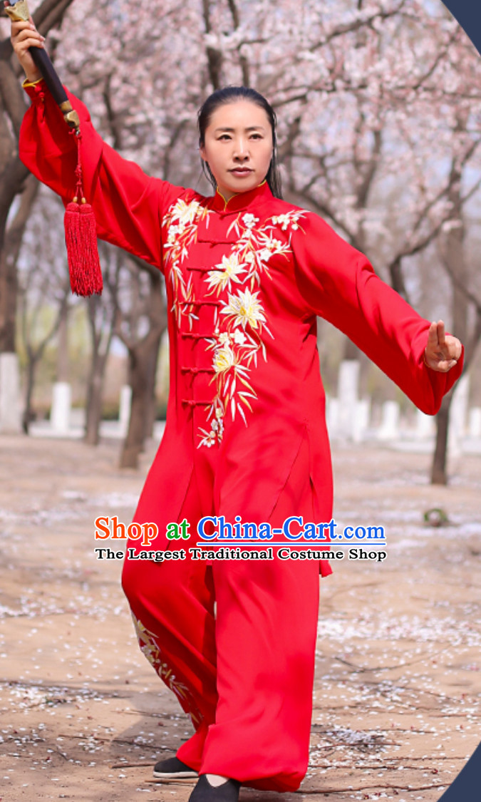 Top Chinese Traditional Competition Championship Tai Chi Taiji Kung Fu Wing Chun Kungfu Tai Ji Gong Fu Master Suit Clothing Complete Set