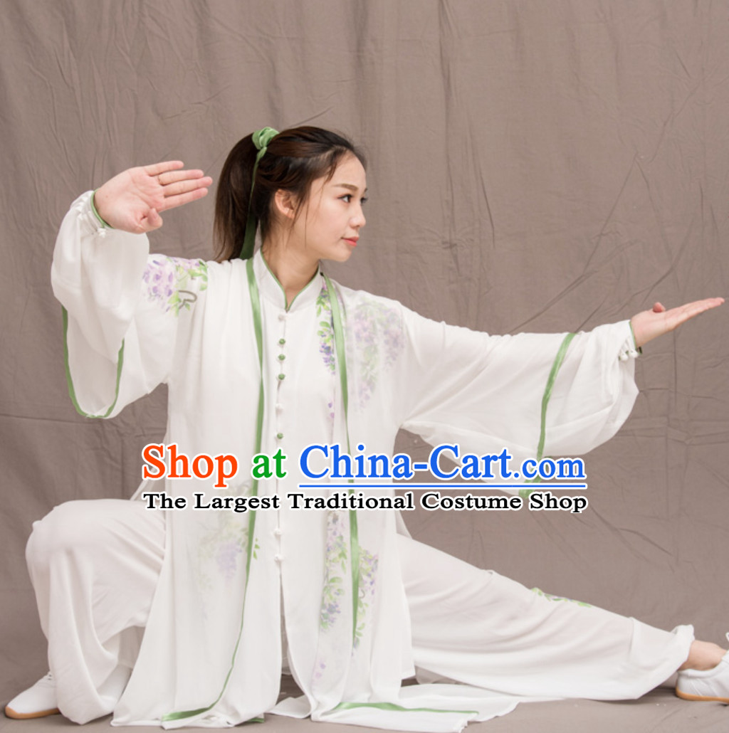 Grape Good Meaning Top Chinese Classical Competition Championship Professional Tai Chi Uniforms Taiji Kung Fu Wing Chun Kungfu Tai Ji Sword Master Dress Clothing Suits Clothing Clothes Complete Set