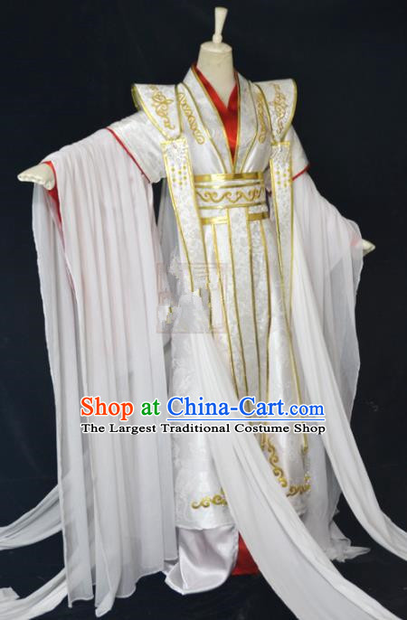 Traditional Chinese Tang Dynasty Swordsman Clothing Ancient Crown Prince Costume for Men
