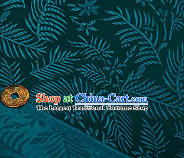 Chinese Traditional Pattern Design Silk Fabric Atrovirens Brocade Tang Suit Fabric Material