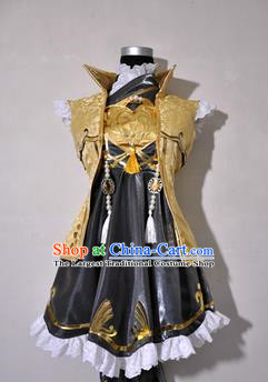 Top Grade Cosplay Fairy Princess Witch Costume Ancient Female Swordsman Dress for Women