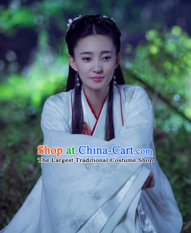 Drama The Legend of Deification Su Daji Chinese Ancient Shang Dynasty Imperial Consort Historical Costume and Headpiece Complete Set