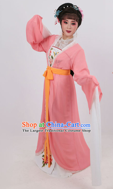 Chinese Traditional Opera Court Princess Pink Dress Ancient Beijing Opera Diva Embroidered Costume for Women