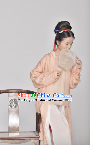 Chinese Ancient Southern Song Dynasty Young Lady Replica Costume Traditional Hanfu Dress for Women